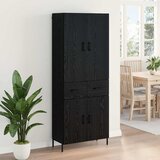  Highboard Crni hrast 69,5 x 34 x 180 cm Konstruirano drvo | shoptok.hr