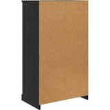 vidaXL Highboard 3 pcs Crni hrast 35 x 60 x 103,5 cm Konstruirano drvo | shoptok.hr
