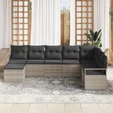  Set sofe 8 kom. Svjetlosiva poliratan 287 x 177 x 85 cm | shoptok.hr