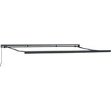 Tenda na uvlačenje antracit-bijela 4x3 m od tkanine i aluminija | shoptok.hr