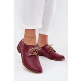 Zazoo Women's Leather Elegant Lace-up Shoes 4238 Bordeaux | Shoptok.si