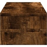 vidaXL Stojalo za monitor dimljeni hrast 54x22x15 cm inženirski les | Shoptok.si