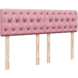  Krevet s oprugama i madracem ružičasti 160x200 cm baršunasti | shoptok.hr