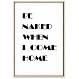  Slika - Homecoming (1-part) - Black and White English Inscriptions 60x90 U prirodnom drvenom okviru | shoptok.hr