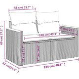  12-dijelni set vrtnih sofa od poliratana s jastucima crni | shoptok.hr