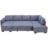 Mömax Sedežna Garnitura Malte, Siva, Ležišče, Predal, U Oblika | Shoptok.si