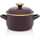 Metalac šerpa duboka sa poklop. bordo amor 16cm Cene