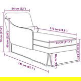  Počivaljka baršun valjkastim jastukom&amp rukonaslonom tamnozelena | shoptok.hr