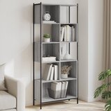 vidaXL Knjižna omara siva sonoma 72x28x172 cm inženirski les Cene