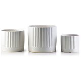 Mondex Neva Komplet 3 rjuh, bela mat, črtaste Xl 18Xh16Cm L 15Xh13Cm M12Xh10Cm, (21244569) Cene