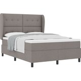 vidaXL Box spring krevet Sivo-smeđa 140 x 200 cm tkanina | shoptok.hr
