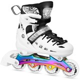 Nils Extreme 4 u 1 role i klizaljke s LED svjetlima bijele veličina L 39–42 | shoptok.hr