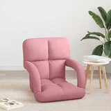 Podesivi podni naslonjač Ružičasta Baršun | shoptok.hr