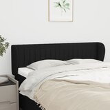  Uzglavlje s ušima crno 147x23x78/88 cm od tkanine | shoptok.hr