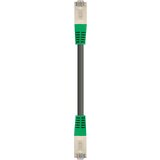 Vivanco 45913 RJ45 omrežni kabel\, Patch kabel CAT 6 F/UTP 10.00 m siva\, zelena zaščiten\, okrogel 1 kos, (20419096) | Shoptok.si