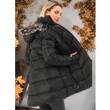 Dewberry Z6768 LADIES' COAT-PLAIN BLACK | Eponuda.ba