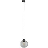  Luster na sajli za šinski sistem CUBUS 1xE27/15W/230V crna/dimljena crna | Eponuda.com