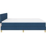  LED Box Spring Krevet s LED trakama Plava 200 x 200 cm tkanina | shoptok.hr