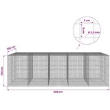  Gabion s žicom debljine 3 5 mm i mrežom 5x5 cm 500x100x150 cm - 100 cm 150 cm 500 cm | shoptok.hr