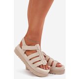 Boto Ladies Platform Sandals Eco Suede Beige Filisenia | Shoptok.si