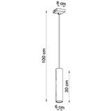  Obesna svetilka LAGOS 1 bela, (21571547) | Shoptok.si