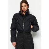 Trendyol Black Water-repellent Crop Inflatable Coat | Shoptok.si