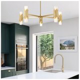 Elstead MARVELE10-AB-OPAL - Luster na stalku MARVELE 10xE14/40W/230V zlatna Cene