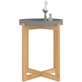  Stolić za kavu sivi 41x41x48,5 cm konstruirano drvo i borovina | shoptok.hr