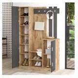 Hanah home Set za hodnik Dd7-Aa, 113,6x37,5x179,7 cm, Antracit | Eponuda.ba