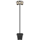Lampa sa tri glave Crna 32 x 32 x 188 cm Aluminij i ABS | shoptok.hr