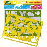 Lena šablone za risanje z 2 kosi - domače živali | Shoptok.si