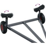 Prikolica za čamce 212-302 cm Podesiva dužina 160 kg Čelik | shoptok.hr