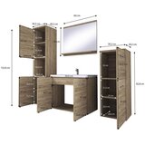 P & B kopalnica malo, barva hrasta, črna, 5-Delno | Shoptok.si