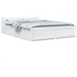  Posteljni okvir s predali bel 135x190 cm 4FT6, (20601757) | Shoptok.si