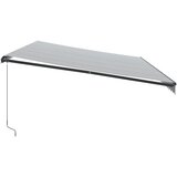 Tenda na ručno uvlačenje antracit i bijela 600 x 350 cm | shoptok.hr