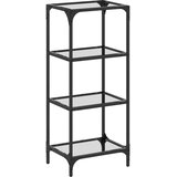  Stalak za pohranu s prozirnom površinom 40 x 30 x 95 cm čelični | shoptok.hr