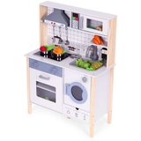 ECO TOYS Drvena kuhinja za decu sa zvukovima, led svetlom,rernom,mašinom i kuhinjskim priborom | ePonuda.com