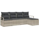  Set sofe s jastukom 5 pcs Svjetlosiva poliratan | Eponuda.com