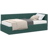  Kutni krevetni okvir s madracem 2 kom. Tamnozelena 90 x 190 cm | shoptok.hr