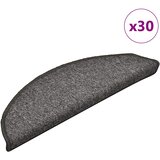  Prostirke za stepenice 30 kom 56x17x3 cm tamno sive poluokrugle | shoptok.hr