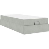  Okvir kreveta s madracem 2 pcs Svjetlosiva Baršun | shoptok.hr