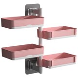 Home & Marker Vrtljivi 4-nivojski kopalniški stenski organizator| TRIORACK Roza, (21872438) | Shoptok.si