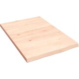 vidaXL Stenska polica 40x60x2 cm neobdelana trdna hrastovina | Shoptok.si