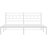 vidaXL Metalni okvir za krevet s uzglavljem bijeli 180x200 cm | shoptok.hr