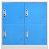 vidaXL ormarić s ključem svjetlosivi-plavi 90 x 45 x 92,5 cm čelični | shoptok.hr