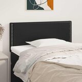  Uzglavlje crno 80 x 5 x 78/88 cm od umejtne kože | shoptok.hr