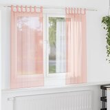 vidaXL Voile zavjese s džepovima za šipke 2 kom ružičaste - Ružičasta 140 x 175 cm 1 s džepovima za šipke | shoptok.hr