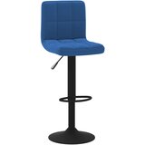 vidaXL Barski stolček moder žamet, (20967757) | Shoptok.si