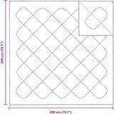  2-u-1 Punionica Bijelo 201 x 201 x 9 cm Poliester | shoptok.hr