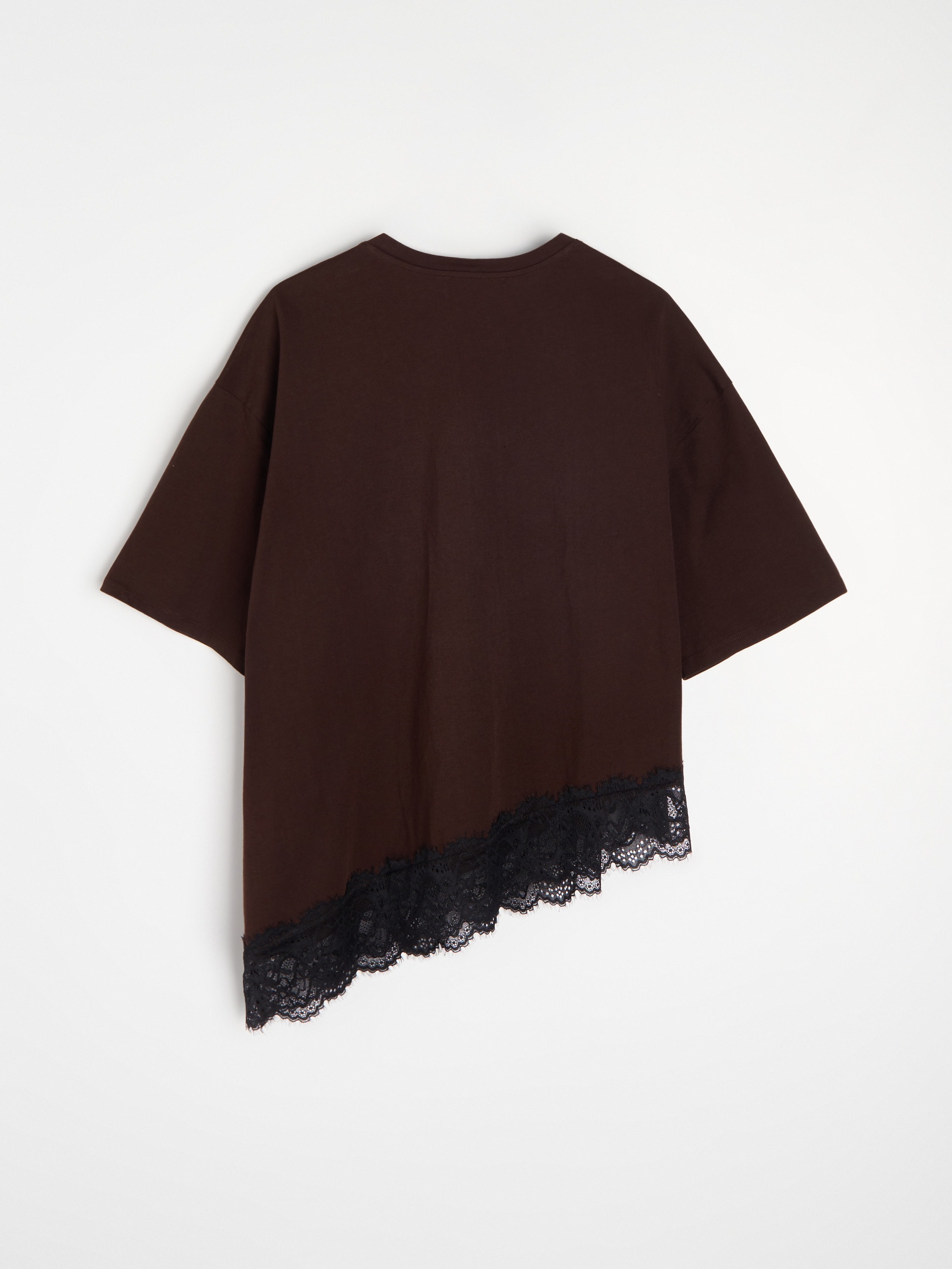 Sinsay Pamučna bluza s čipkastim obrubom | shoptok.hr